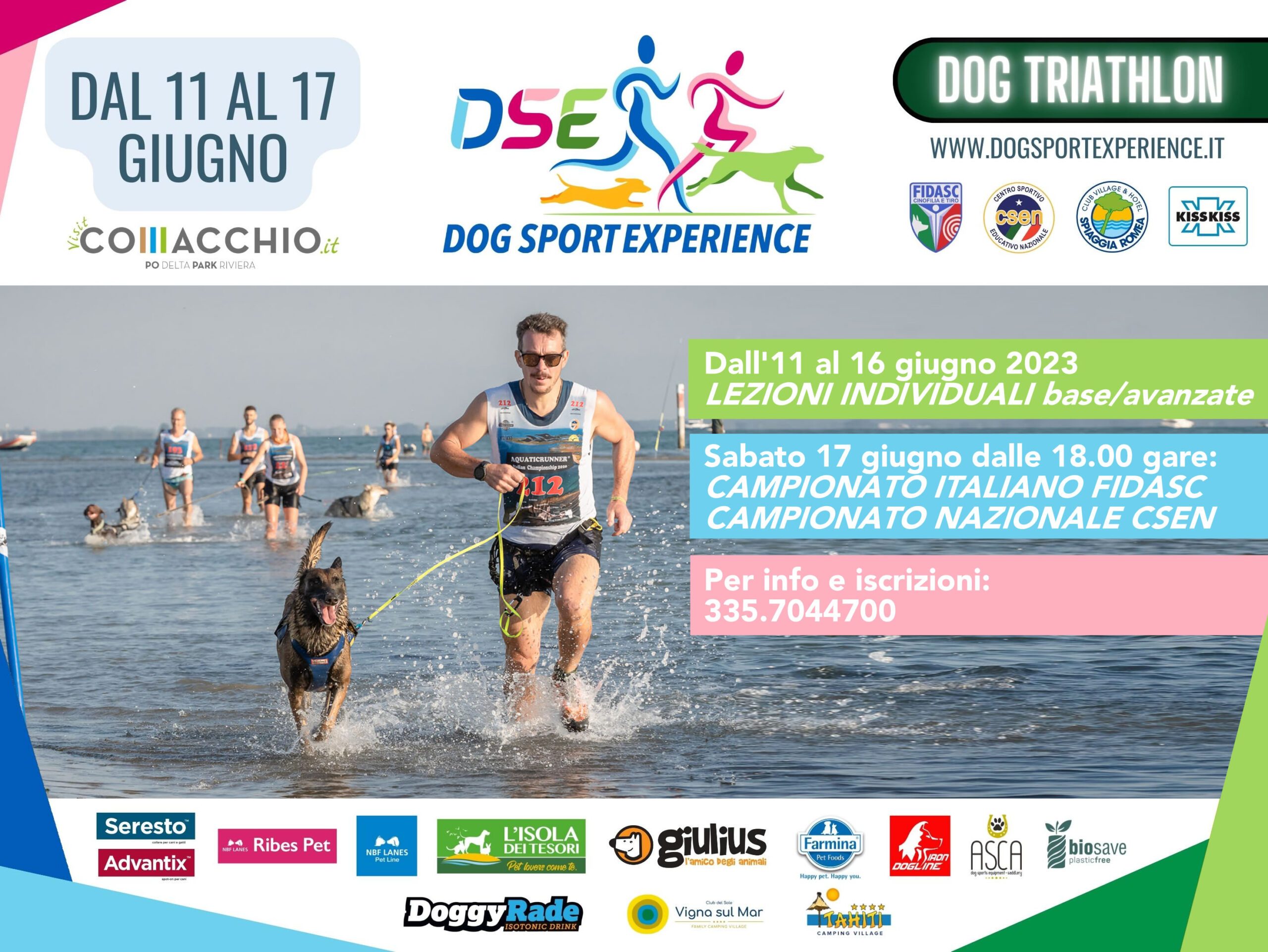 Locandina Campionato Italiano Dog Triathlon